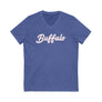 Buffalo Script - Royal - V-Neck