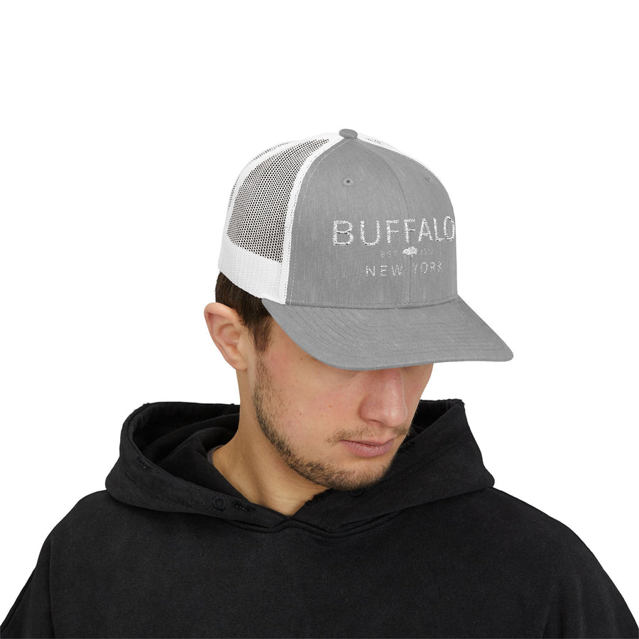 Buffalo, NY 1832 - White Thread - Trucker Hat
