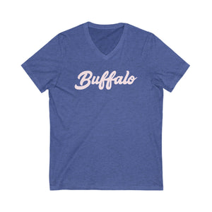 Buffalo Script - Royal - V-Neck