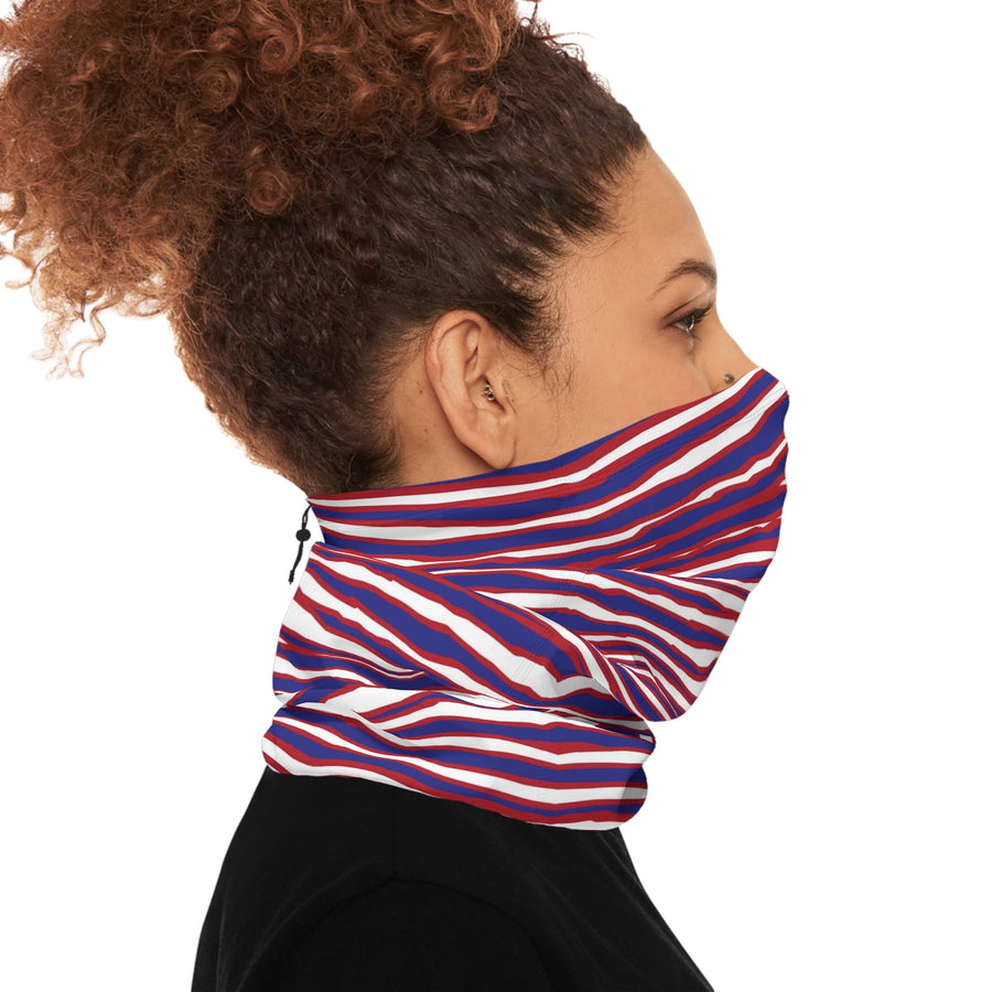 Buffalo Football Zoo Stripe -  Winter Neck Gaiter