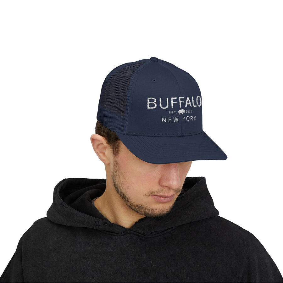 Buffalo, NY 1832 - White Thread - Trucker Hat