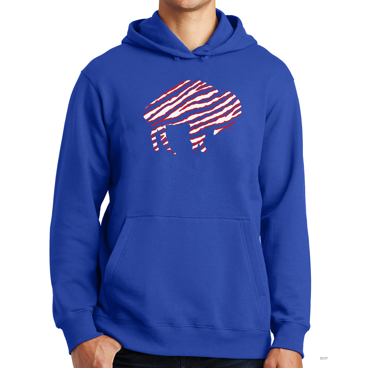 Buffalo Football Zoo Stripe - Hooded Sweatshirt – Buffalo Apparel