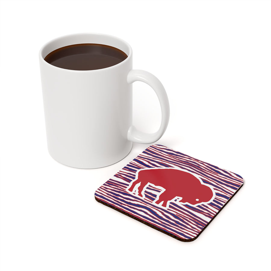 Buffalo Cork Back Coaster