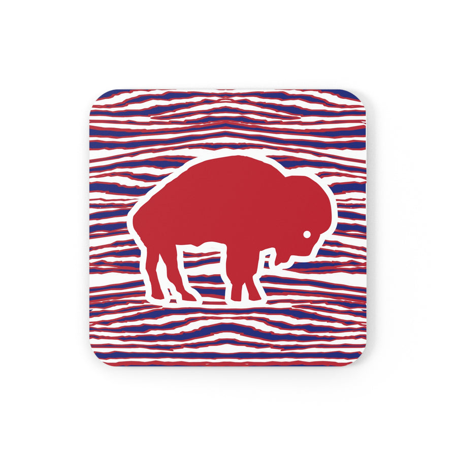 Buffalo Cork Back Coaster